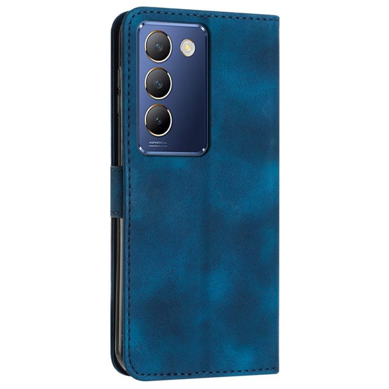 Folio-hoesje Vivo V40 Se 5g Telefoonhoesje Driehoekige Bandpatronen