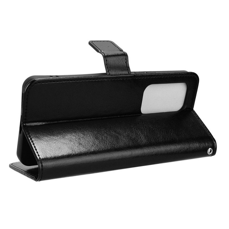 Folio-hoesje Vivo V40 Se 5g Telefoonhoesje Opvallend Imitatieleer Met Bandje