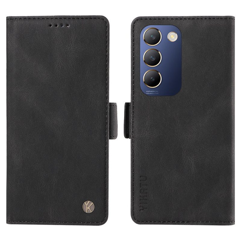 Folio-hoesje Vivo V40 Se 5g Yikatu Suède-effect