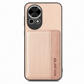 Hoesje Huawei Nova 13 Kaarthouder Van Koolstofvezel Bescherming Hoesje