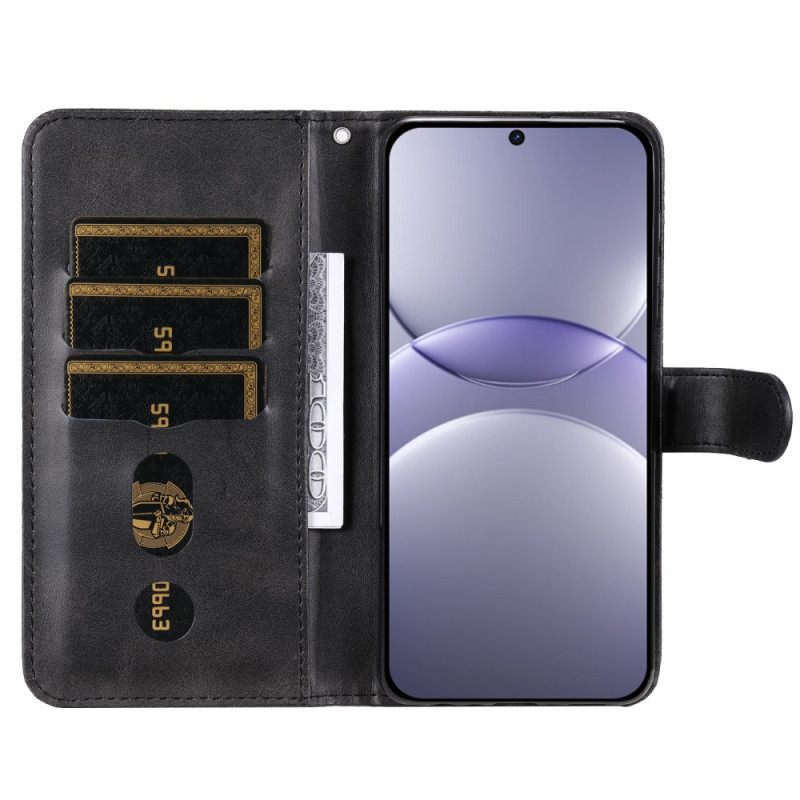 Leren Hoesje Huawei Nova 13 Etui Met Rits Bescherming Hoesje