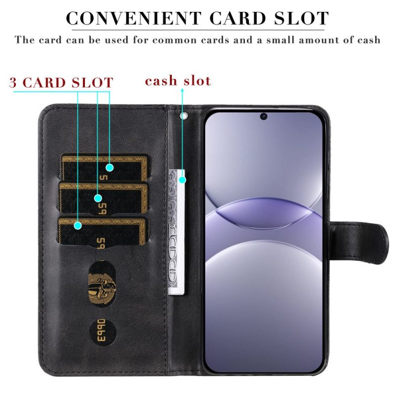 Leren Hoesje Huawei Nova 13 Etui Met Rits Bescherming Hoesje