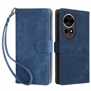 Leren Hoesje Huawei Nova 13 Rfid-portemonnee Met Suède-effect