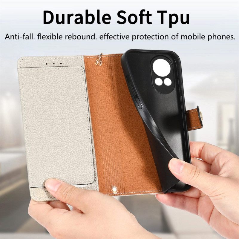 Leren Hoesje Voor Huawei Nova 13 Rfid-portemonnee Met Hart