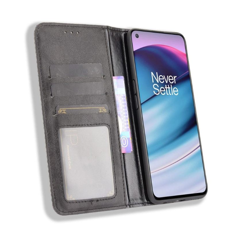 Cover voor OnePlus Nord CE 5G Anti-fall Leer In Cirénius-stijl