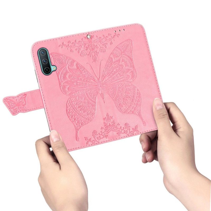 Flip Case voor OnePlus Nord CE 5G Reliëfvlinder
