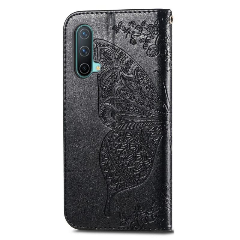 Flip Case voor OnePlus Nord CE 5G Reliëfvlinder