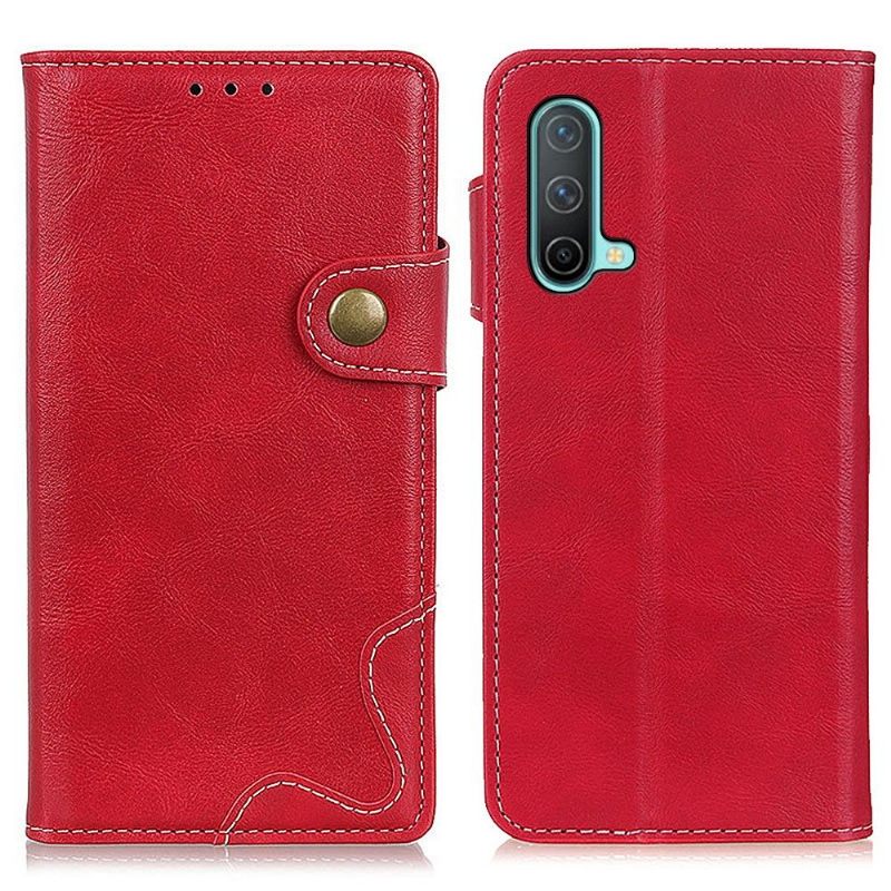 Flip Case voor OnePlus Nord CE 5G S-vorm Zichtbare Naden