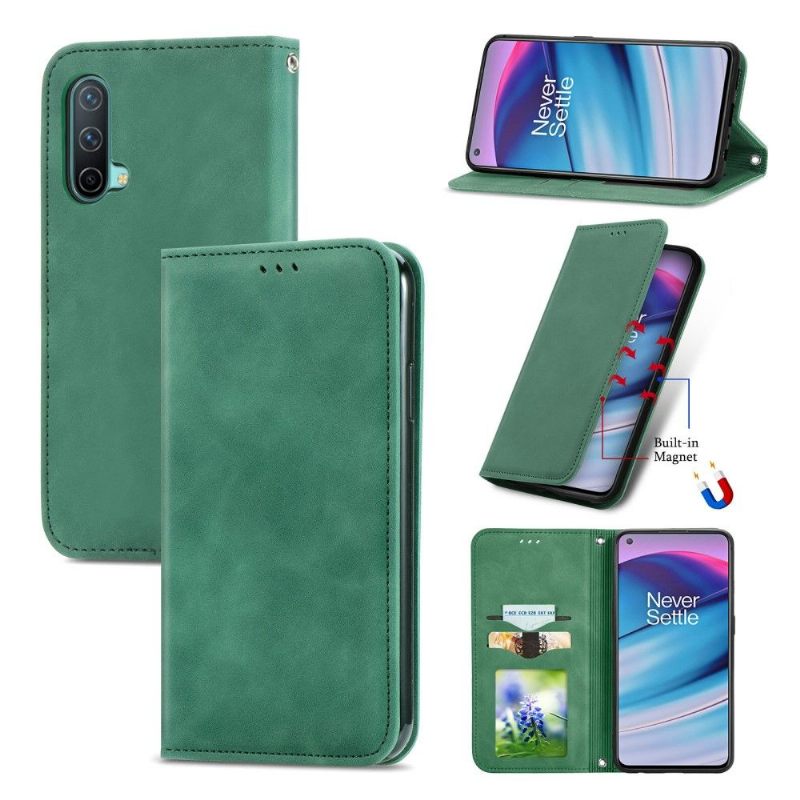 Folio-hoesje voor OnePlus Nord CE 5G Anti-fall Zakelijk Retro