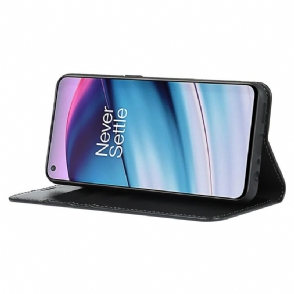 Folio-hoesje voor OnePlus Nord CE 5G Ondersteuningsfunctie Voor Leren Kaarthouder