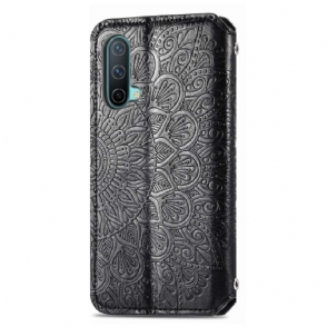 Leren Hoesje voor OnePlus Nord CE 5G Folio-hoesje Flip Chic Mandala