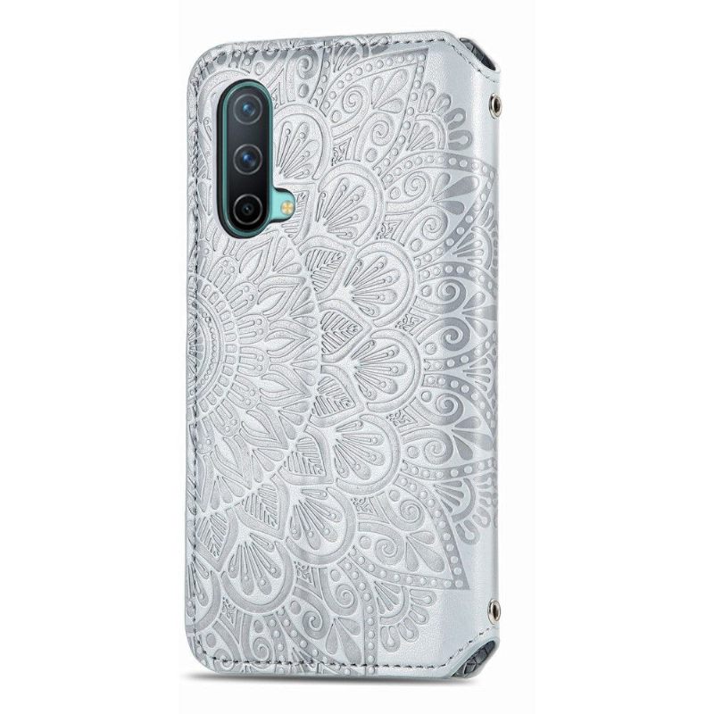 Leren Hoesje voor OnePlus Nord CE 5G Folio-hoesje Flip Chic Mandala