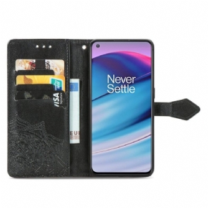 Leren Hoesje voor OnePlus Nord CE 5G Mandala-reliëf In Kunstleer