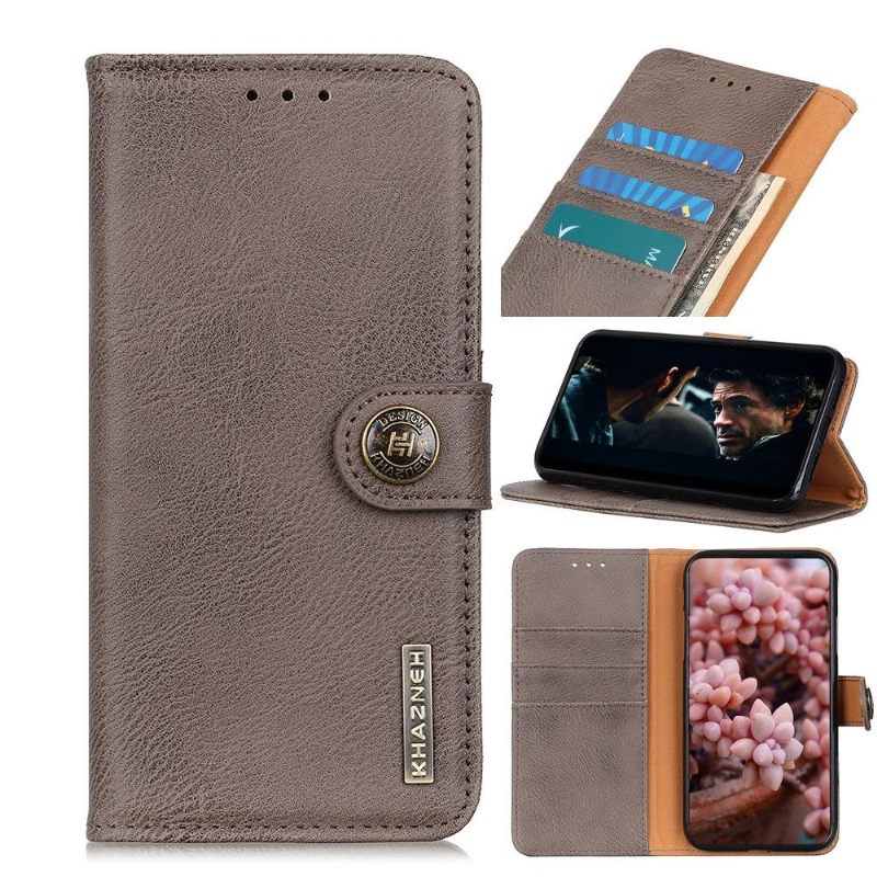 Folio-hoesje voor Sony Xperia 5 II Khazneh Leder Effect Kaarthouder