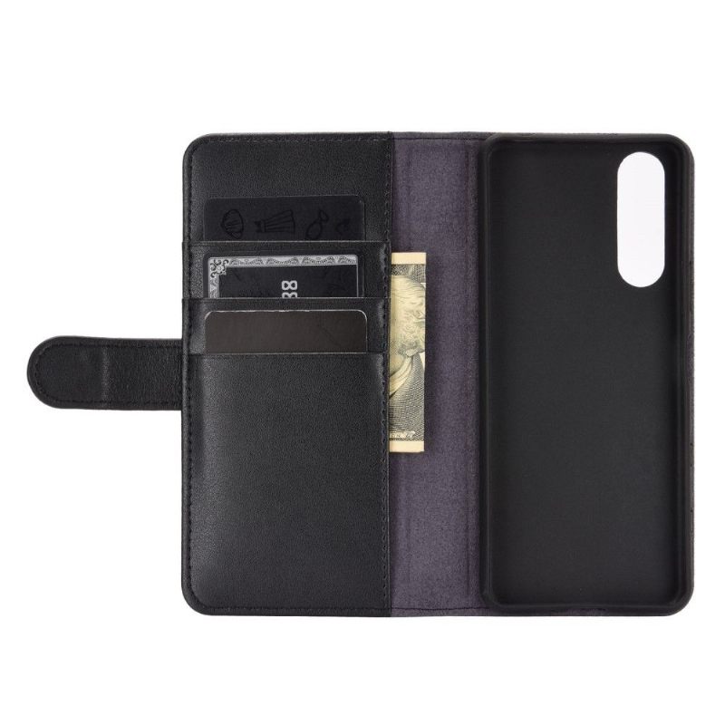 Folio-hoesje voor Sony Xperia 5 II Premium Leer