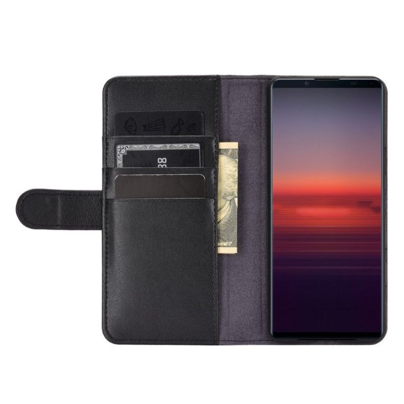 Folio-hoesje voor Sony Xperia 5 II Premium Leer
