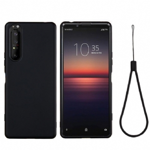 Telefoonhoesje voor Sony Xperia 5 II Bescherming Met Ketting Silicium