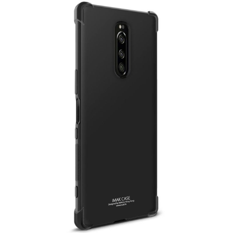 Hoesje voor Sony Xperia 1 Klasse Protect - Zwart Metaal