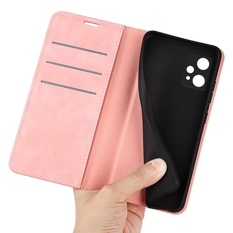 Cover voor Realme 9 Pro Plus Kunstleer Stand Functie