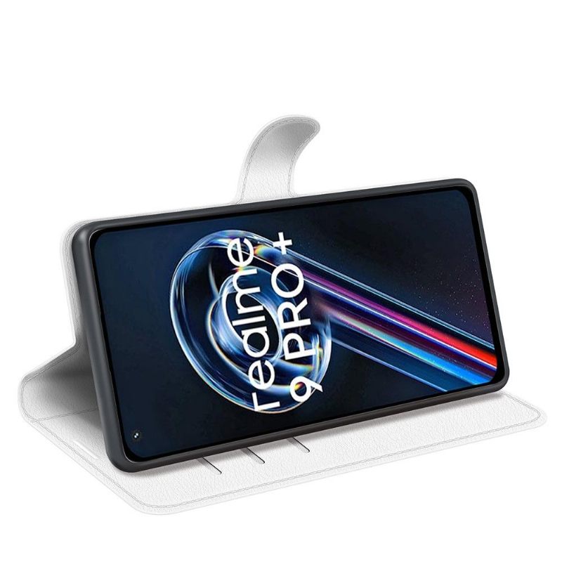 Folio-hoesje voor Realme 9 Pro Plus Anti-fall Portemonnee Leren Leerstijl