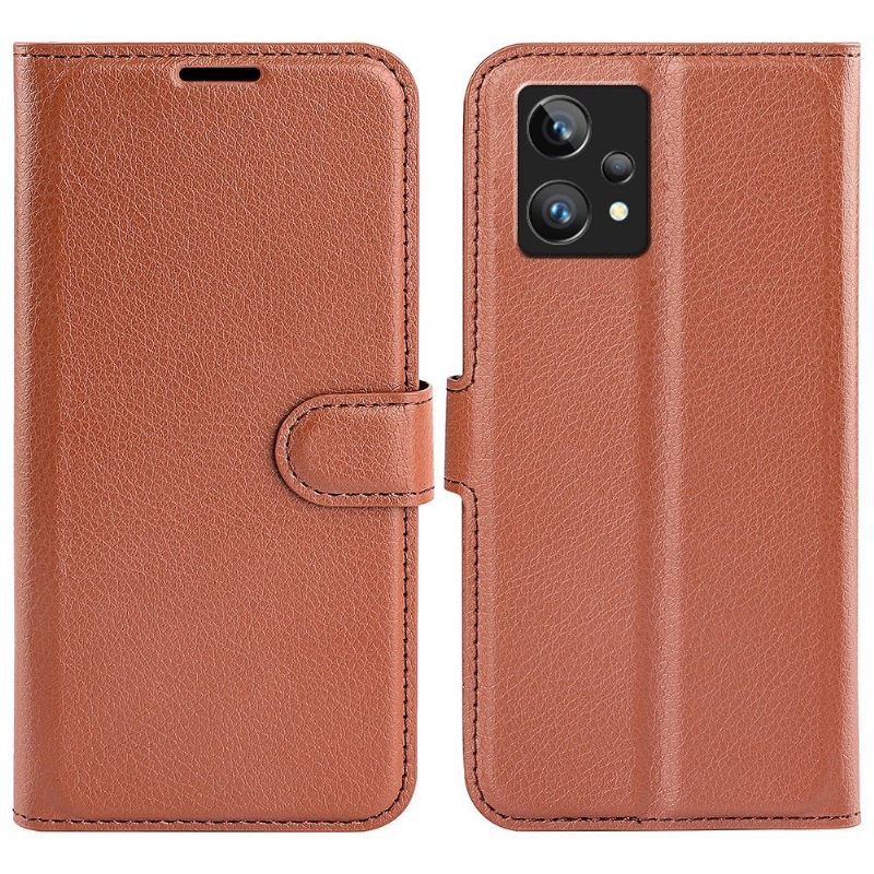 Folio-hoesje voor Realme 9 Pro Plus Anti-fall Portemonnee Leren Leerstijl