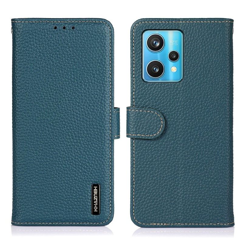 Folio-hoesje voor Realme 9 Pro Plus Khazneh Generfd Leer