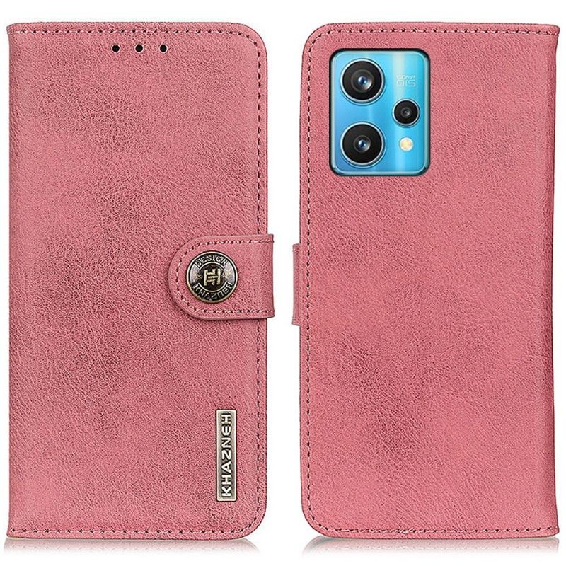 Folio-hoesje voor Realme 9 Pro Plus Khazneh Imitatieleer
