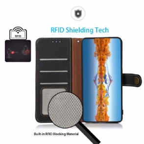 Folio-hoesje voor Realme 9 Pro Plus Khazneh Klassiek Leer