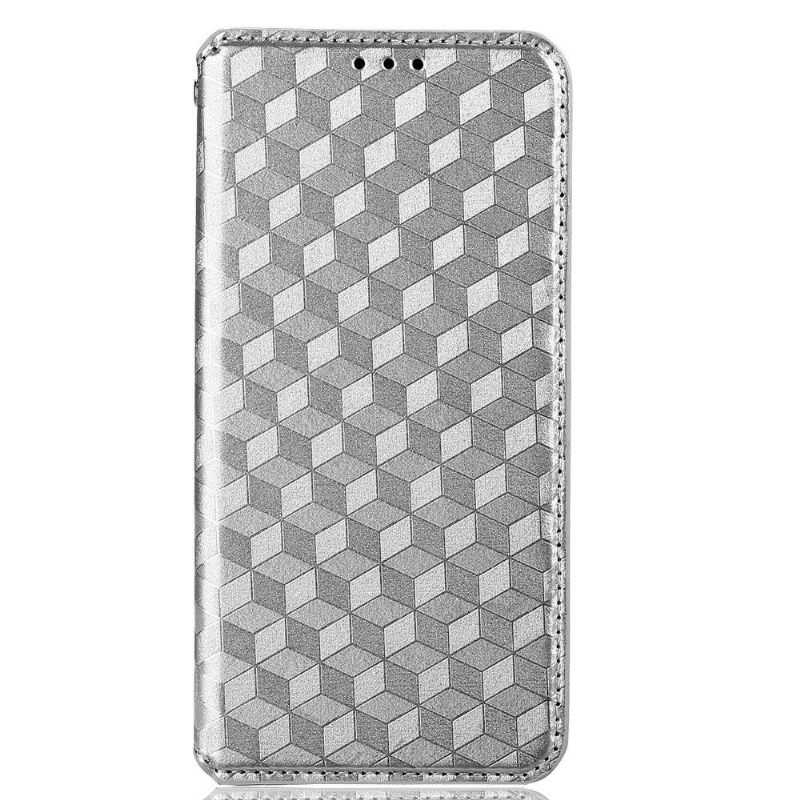 Leren Hoesje voor Realme 9 Pro Plus Folio-hoesje Ontwerpgeometrie
