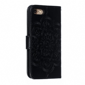Cover voor iPhone SE 2022 Folio-hoesje Met Mandalariem