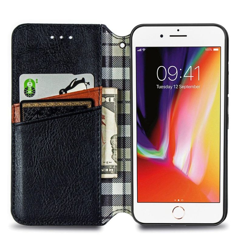 Flip Case voor iPhone SE 2022 Kub Design-kaarthouder