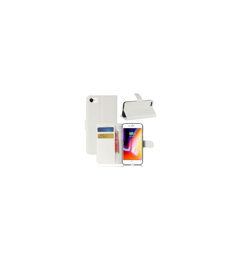 Leren Hoesje voor iPhone SE 2022 Bescherming Portemonnee Leren Leerstijl