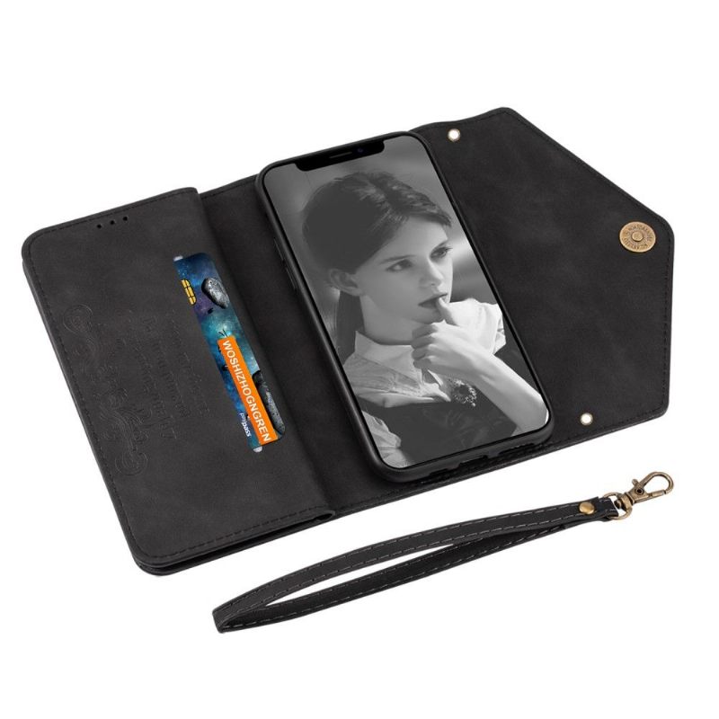 Leren Hoesje voor iPhone SE 2022 Portemonnee Leren Ledereffect N.bekus