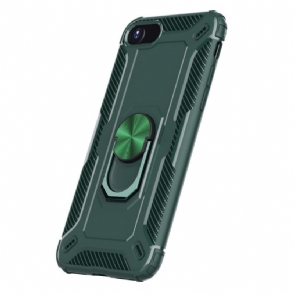 Telefoonhoesje voor iPhone SE 2022 Bescherming Carbon Look Ring