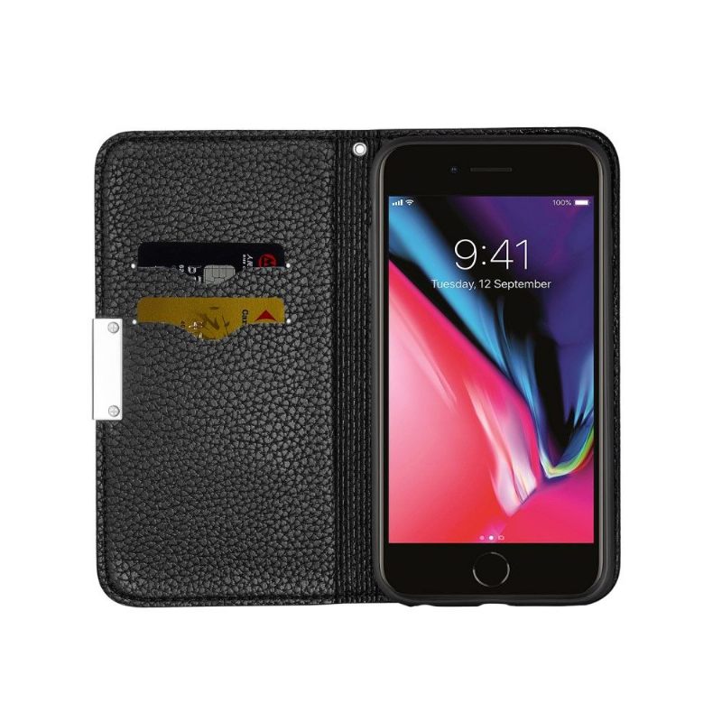 Telefoonhoesje voor iPhone SE 2022 Bescherming Folio-hoesje Getextureerd Kunstleer