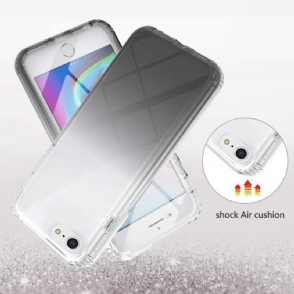 Telefoonhoesje voor iPhone SE 2022 Bescherming Helder Verloop Met Gehard Glas