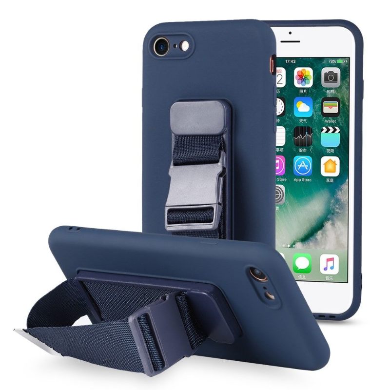 Telefoonhoesje voor iPhone SE 2022 Bescherming Bescherming Met Riem