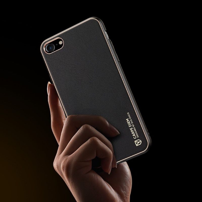 Telefoonhoesje voor iPhone SE 2022 Yolo-serie Leereffect