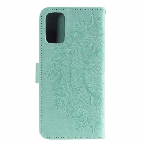 Folio-hoesje voor Samsung Galaxy A72 4G / A72 5G Anti-fall Zon Mandala