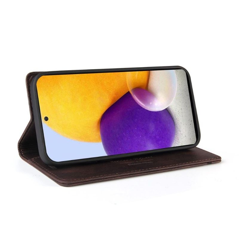 Folio-hoesje voor Samsung Galaxy A72 4G / A72 5G Klassiek Retro Kunstleer