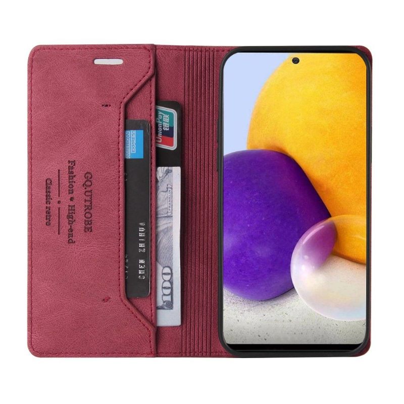 Folio-hoesje voor Samsung Galaxy A72 4G / A72 5G Klassiek Retro Kunstleer