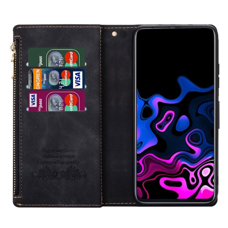 Folio-hoesje voor Samsung Galaxy A72 4G / A72 5G Portemonnee Leren Celia Kunstleer