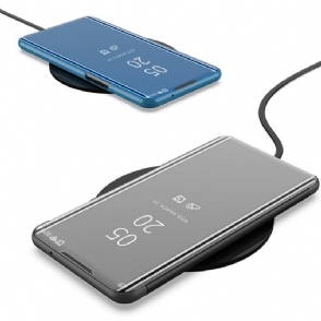 Hoesje voor Samsung Galaxy A72 4G / A72 5G Folio-hoesje Spiegeleffect