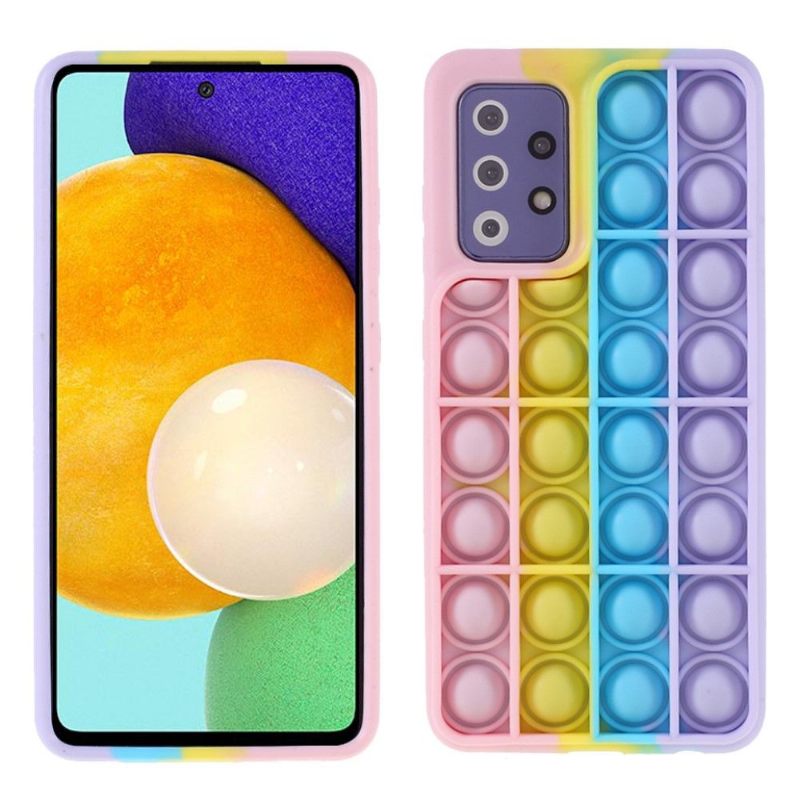 Hoesje voor Samsung Galaxy A72 4G / A72 5G Pop It Fidget Toy - Veelkleurig