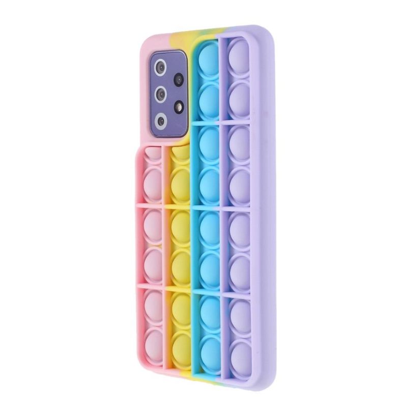 Hoesje voor Samsung Galaxy A72 4G / A72 5G Pop It Fidget Toy - Veelkleurig