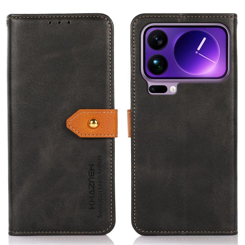 Bescherming Hoesje Xiaomi 17 Pro Max Khazneh Gouden Sluiting