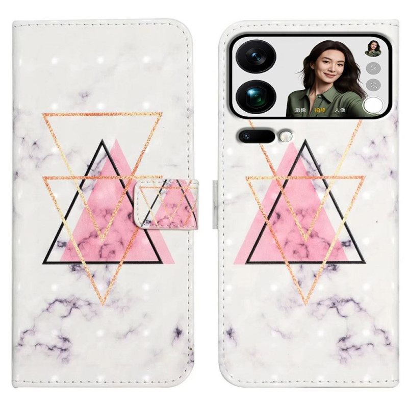 Bescherming Hoesje Xiaomi 17 Pro Max Marmeren Driehoek