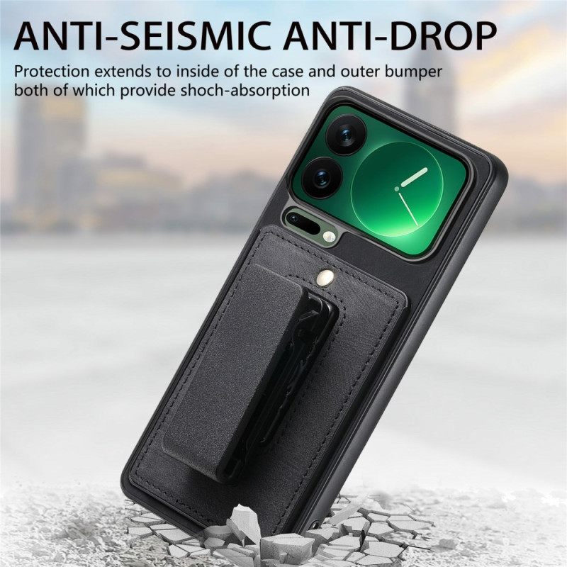 Case Hoesje Xiaomi 17 Pro Max Telefoonhoesje Riemclip En Geïntegreerde Standaard
