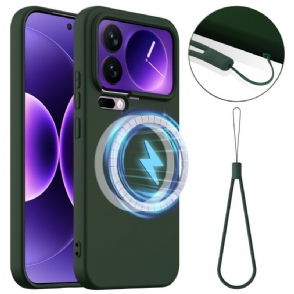 Case Hoesje Xiaomi 17 Pro Max Telefoonhoesje Siliconen Magnetisch En Draagkoord