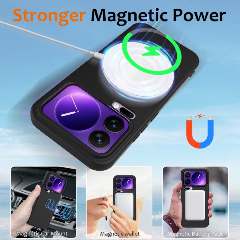 Case Hoesje Xiaomi 17 Pro Max Telefoonhoesje Siliconen Magnetisch En Draagkoord